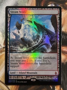 MTG 蒸気孔/Steam Vents Zendikar Expeditions MTG Magic the Gathering Steam Vents (12/45) Zendikar