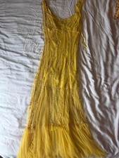 Urban Outfitters Floral midi Dress, Yellow, Size S