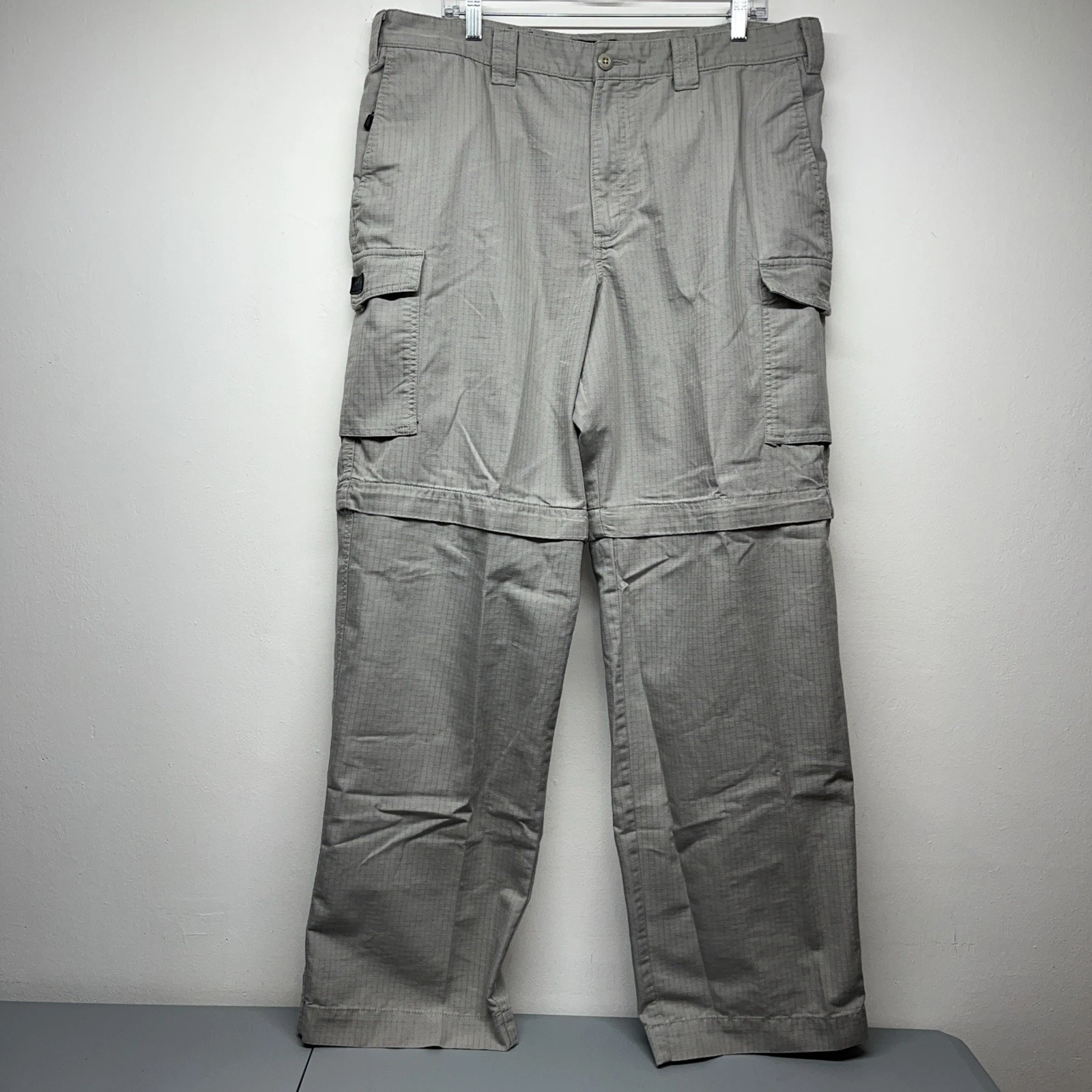 Eddie Bauer Y2K Utility Fit Ripstop Convertible Cargo Pants 38x34 Gorpcore