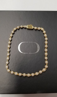 Craftd 4mm Iced Ball Bracelet 8.5''
