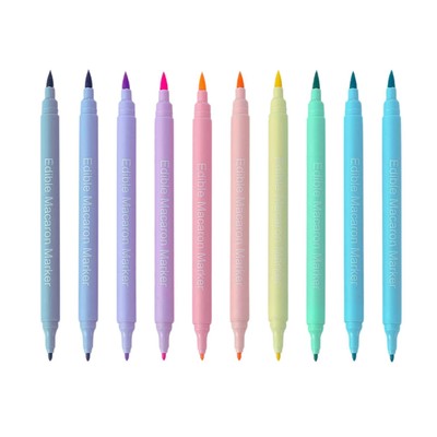 Edible Macaron Markers,Unusual Macaron Color,Food Coloring Pens Double-sided ...