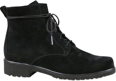 Women's Munro Finnley Black Suede/Metallic Welt Size 7 N (AA)