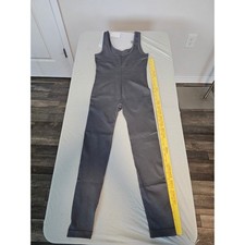 Womens Ribbed Seamless Tank Jumpsuit Dark Gray Medium Activewear Bodysuit