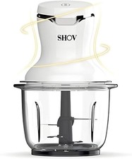 SHOV Mini Zerkleinerer Ein-Hand-Bedientaste, 700ml Glasbeh&auml;lter