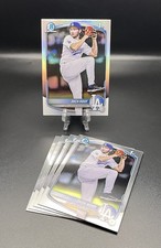 5 CARD LOT - 2025 BOWMAN DRAFT CHROME ZACH ROOT RC LOS ANGELES DODGERS BDC22