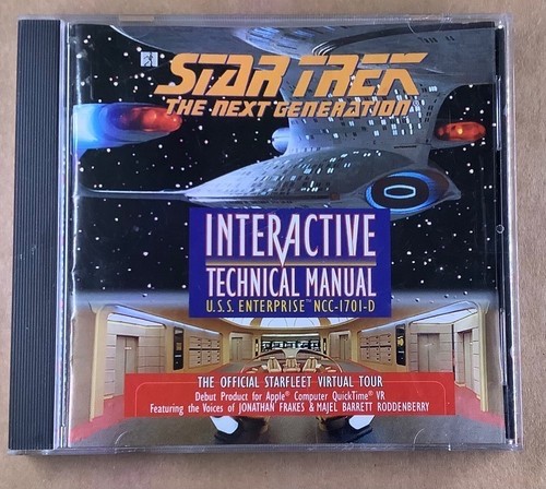 Star Trek: The Next Generation Interactive Technical Manual MAC CD ROM Complete