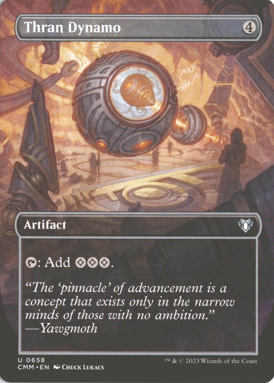 MTG Thran Dynamo (658) *Non-Foil* Borderless Commander Masters NM