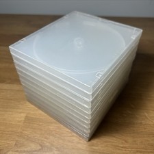 Empty CD Jewel Cases Lot of 10 Standard Size Storage Replacement Rehousing