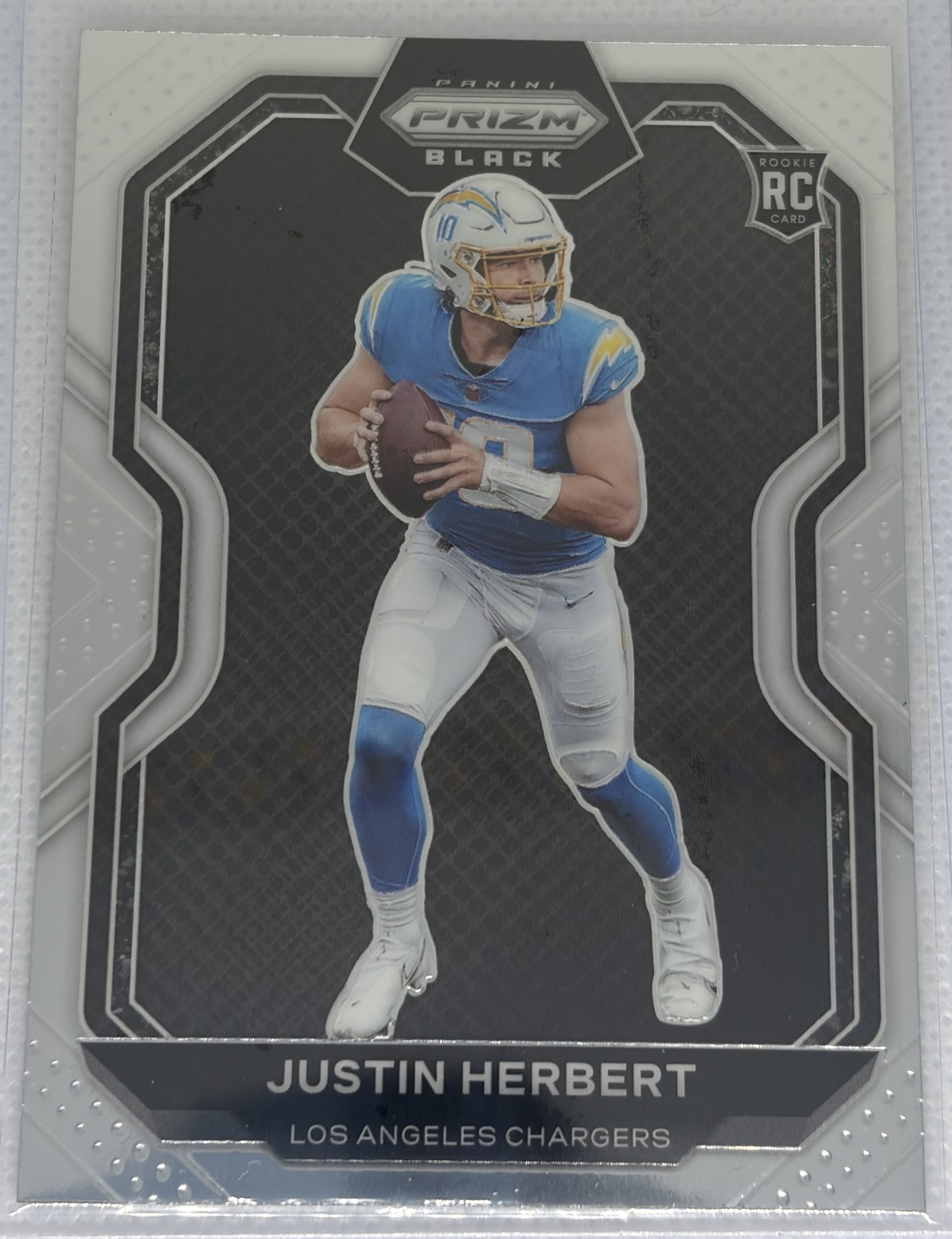 Justin Herbert Panini Chronicles Prizm Black #PB3 Base