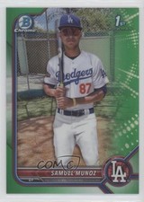 2022 Bowman Chrome Prospects Green Refractor 53/99 Samuel Munoz #BCP-161 ya6