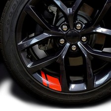18-21 Inch Reflective Hash Stripe Wheel Decals Kit 6Pcs Inch Wheel Stickers Set