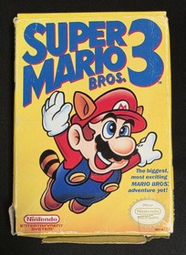 Super Mario Bros. 3 (Nintendo NES) Cartridge & Box - Tested