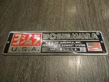 YOSHIMURA Aluminium Heat-Resistant Motorbike Motorcycle Sticker Exhaust Decals