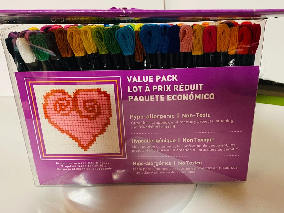 Loops & Threads Embroidery Floss - Value Pack, 105 Skeins, NEW - Image 2 of 4