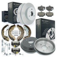 Bremsscheiben Bremsbeläge vorne Bremstrommeln Backen Zylinder für Smart 450