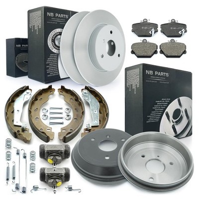 Bremsscheiben Bremsbeläge vorne Bremstrommeln Backen Zylinder für Smart 450