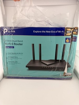 TP-Link AX1800 Works with Alexa Dual Band Gigabit Router - Black Archer Ax21
