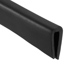 20 Feet Length 15/32"Height Edge Trim U Seal Fits 1/16"- 3/32" Edge Black Rubber