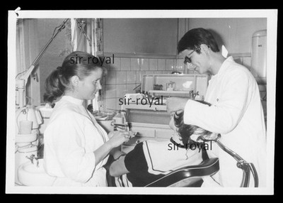 GDR dental practice 1971-medical profession craft 1970s-photo 10x7cm