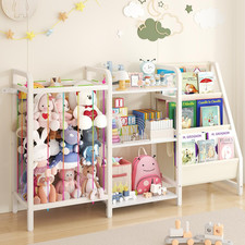 B1 Kids Bookshelf and Toy Storage, 3-Tier Book Shelf for Kids Rooms, Sling Baby