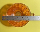 Vintage Marigold Carnival Glass Beaded Block Bowl — photo 5
