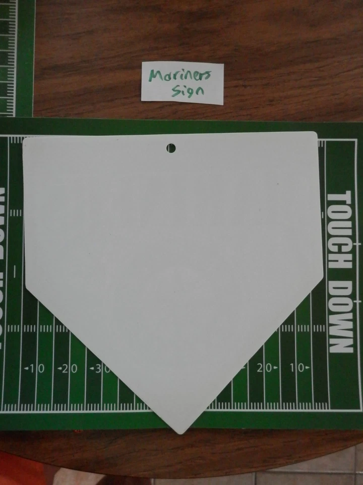 Mariners home plate sign, 1998, New Vintage MLB 90's - Image 2 of 4