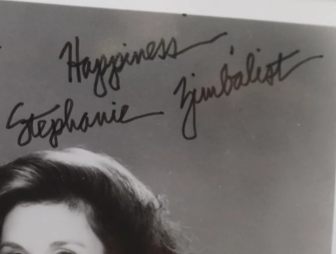 1980's Remington Steele Cast Signed Photo Brosnan. Roberts, Zimbalt RRP 151 - Image 4 of 4