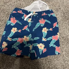 Chubbies Swim Trunks Boys Youth Floral Summer Bright Size 5