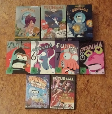Futurama - Staffeln 1-3 und 5-8 +2 Filme , DVD Sammlung, Fernsehserie, FSK 12