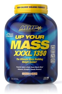 Maximum Human Performance MHP UYM XXXL 1350 Mass Building Weight Gainer, Musc...