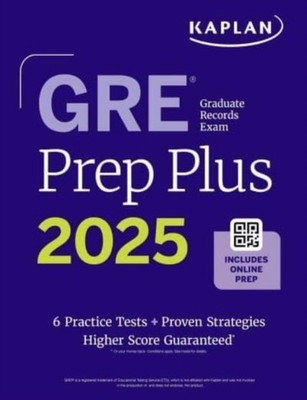 GRE PREP PLUS 2025 by TEST, PREP KAPLAN Paperback Self Help Business