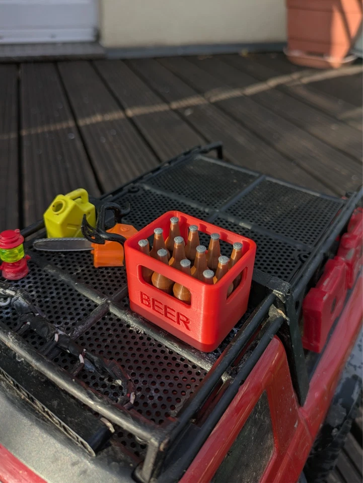 1:10 RC Crawler Zubehör Bierkasten mit 12 Bierflaschen/Scale Deko Accessoire - Bild 2 von 4
