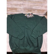 Fruit of the Loom Heavyweight Fleece Sweatshirt Green Medium USA Made NWT