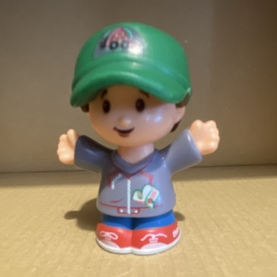 Fisher-Price Little People Boy Figure Green Hat 1-5 Years 1-2 3-4 4-7