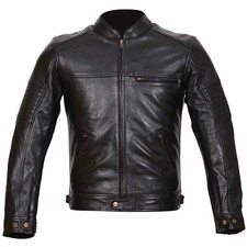 Weise Cabot Leather Jacket Motorbike Motorcycle - Black