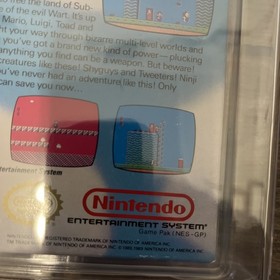 WATA 9.0 Super Mario Bros. 2 NES CIB [Matching Comp]! Japan, Oval SOQ R, Mexico