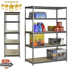 Muscle Rack 5-Shelf Heavy Duty Steel Garage Shelving Storage Shelves 48"x24"x72"