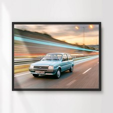 AUSTIN METRO CAR POSTER 1980s Cars Art Print Wall Picture A4 A3 A2 A1