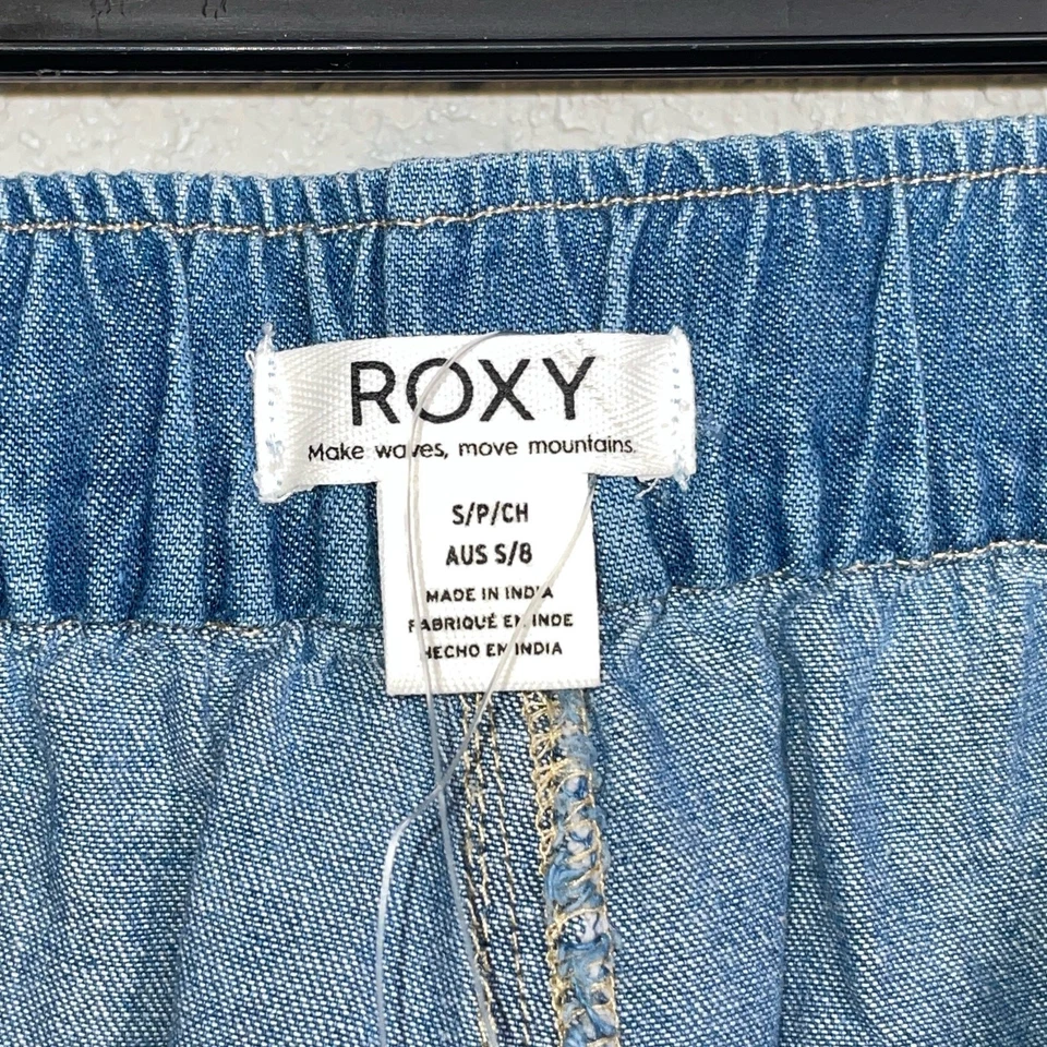 Roxy Juniors' Impossible Denim Shorts -medium blue, Small  - Image 4 of 4