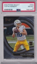 2020 Select Field Level Justin Herbert ROOKIE #344 PSA 8 NM-MT