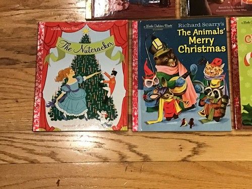 5 count Christmas Little Golden Books * NEW * Richard Scarry Nutcracker Babes - Foto 3 di 4