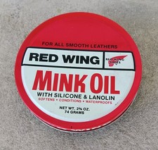 Vintage Red Wing Mink Oil Tin, Red Wing Shoe Company, Red Wing MN