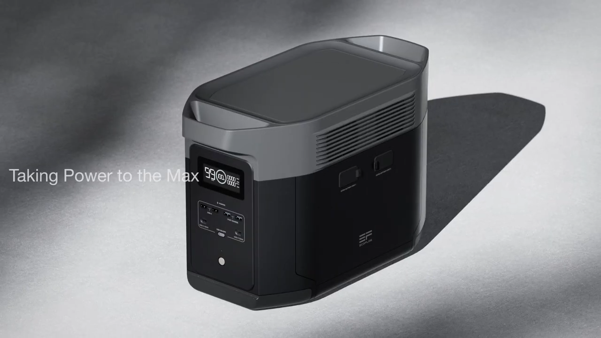 EcoFlow 2048Wh DELTA 2 Max Portable Power Station Solar Powered