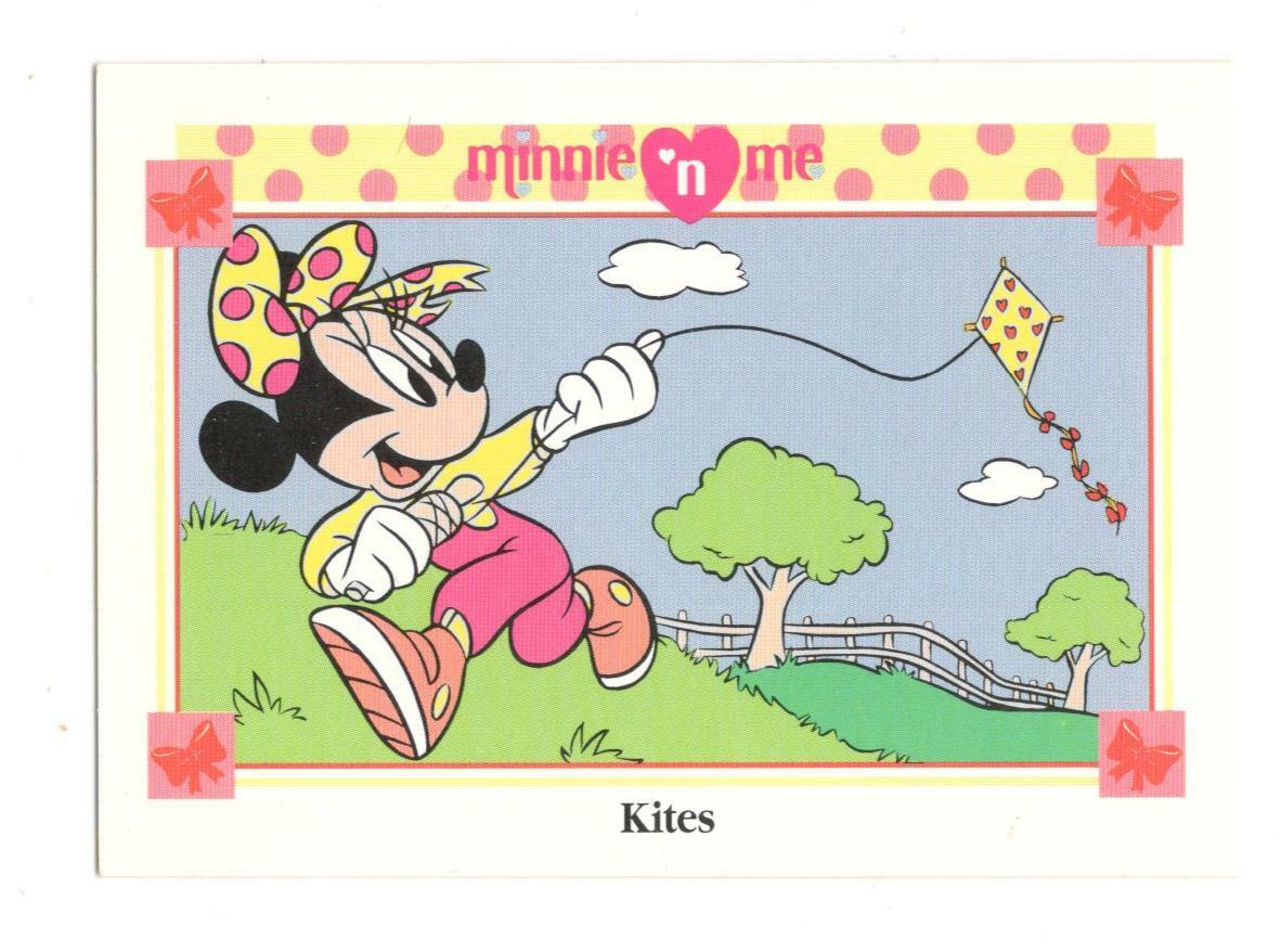 MINNIE MOUSE FLYING KITE Disney Minnie 'n Me Impel Trading Card