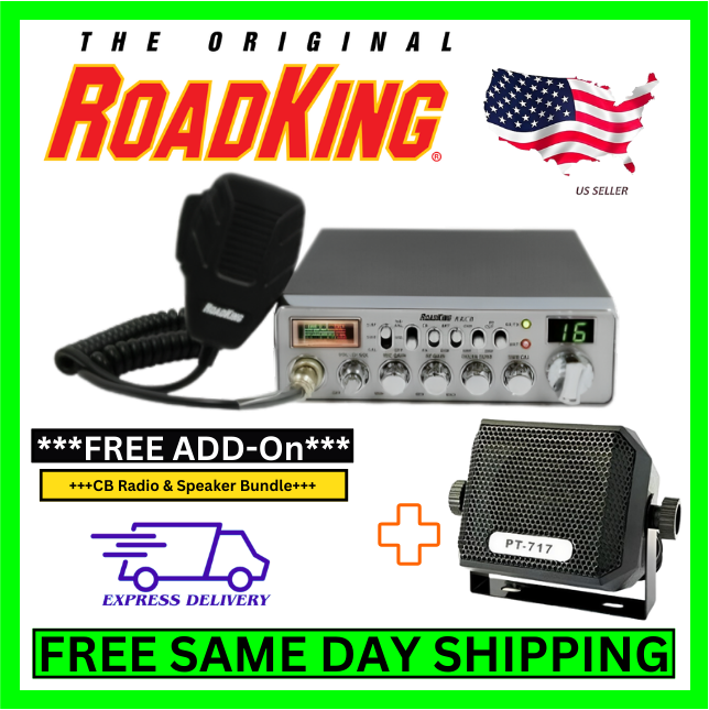 ROADKING CB RADIO 40 CHANNEL FULL SIZE TURNER RK 4PIN MIC USB SWR
