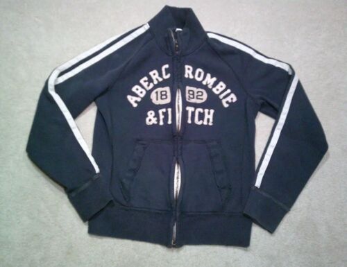 Abercrombie & Fitch Full Zip Jacket Mens Medium Blue Embroidered