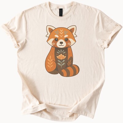 Red Panda Tee Animal Lover Shirt Forest Wildlife Cute Woodland Gift