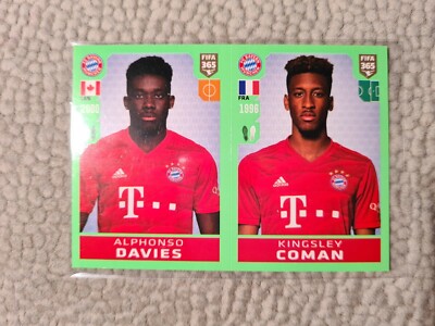 Panini Fifa 365 2020 Davies / Coman N°165