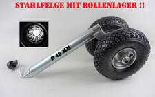 Stützrad Anhänger Wohnwagen 150 kg Doppelstützrad 48 mm Zwillingsstützrad Bugrad