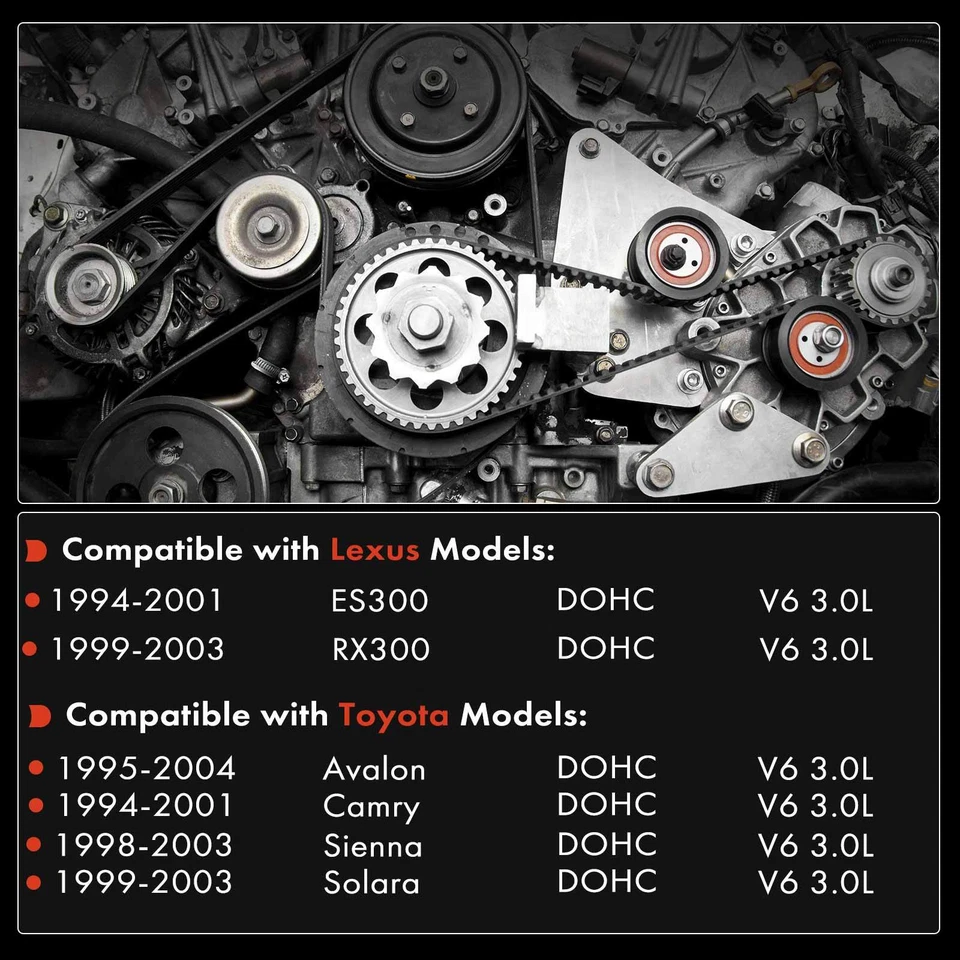 Kit de correa de distribución y bomba de agua para Toyota Camry 1994-2001 Lexus ES300 1994-2001 Foto 2 de 4